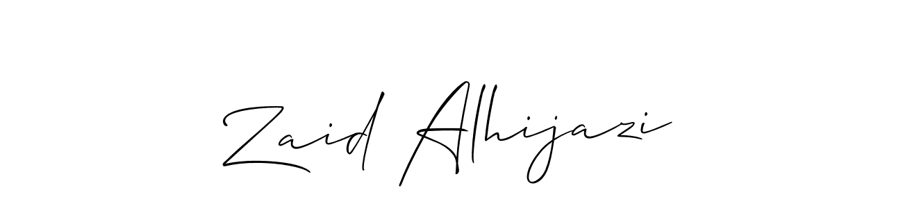 Zaid Alhijazi stylish signature style. Best Handwritten Sign (Allison_Script) for my name. Handwritten Signature Collection Ideas for my name Zaid Alhijazi. Zaid Alhijazi signature style 2 images and pictures png