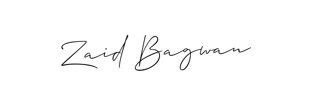 Best and Professional Signature Style for Zaid Bagwan. Allison_Script Best Signature Style Collection. Zaid Bagwan signature style 2 images and pictures png