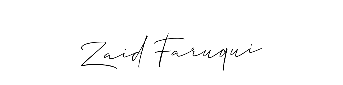 Also You can easily find your signature by using the search form. We will create Zaid Faruqui name handwritten signature images for you free of cost using Allison_Script sign style. Zaid Faruqui signature style 2 images and pictures png