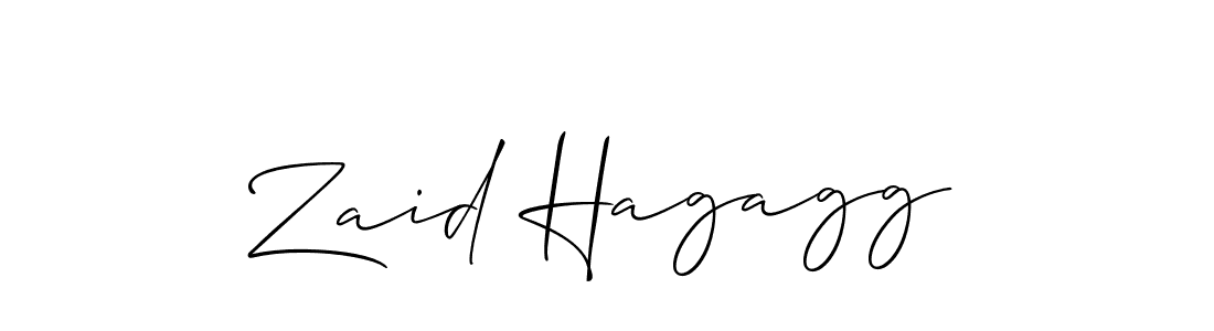 Use a signature maker to create a handwritten signature online. With this signature software, you can design (Allison_Script) your own signature for name Zaid Hagagg. Zaid Hagagg signature style 2 images and pictures png