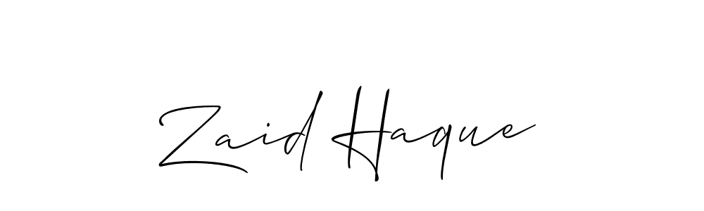 Best and Professional Signature Style for Zaid Haque. Allison_Script Best Signature Style Collection. Zaid Haque signature style 2 images and pictures png