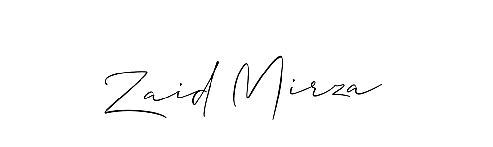 Best and Professional Signature Style for Zaid Mirza. Allison_Script Best Signature Style Collection. Zaid Mirza signature style 2 images and pictures png