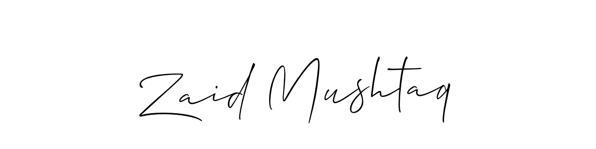 It looks lik you need a new signature style for name Zaid Mushtaq. Design unique handwritten (Allison_Script) signature with our free signature maker in just a few clicks. Zaid Mushtaq signature style 2 images and pictures png