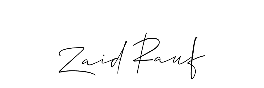 Make a short Zaid Rauf signature style. Manage your documents anywhere anytime using Allison_Script. Create and add eSignatures, submit forms, share and send files easily. Zaid Rauf signature style 2 images and pictures png