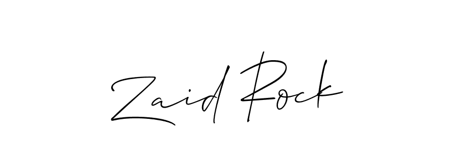 Allison_Script is a professional signature style that is perfect for those who want to add a touch of class to their signature. It is also a great choice for those who want to make their signature more unique. Get Zaid Rock name to fancy signature for free. Zaid Rock signature style 2 images and pictures png