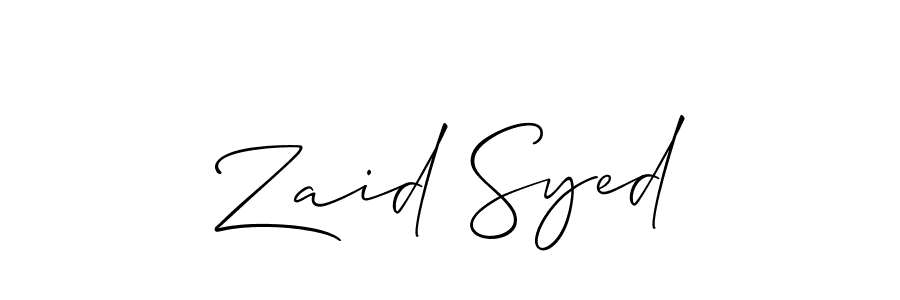 You can use this online signature creator to create a handwritten signature for the name Zaid Syed. This is the best online autograph maker. Zaid Syed signature style 2 images and pictures png