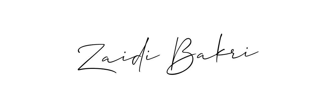 You should practise on your own different ways (Allison_Script) to write your name (Zaidi Bakri) in signature. don't let someone else do it for you. Zaidi Bakri signature style 2 images and pictures png