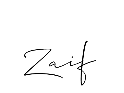 if you are searching for the best signature style for your name Zaif. so please give up your signature search. here we have designed multiple signature styles  using Allison_Script. Zaif signature style 2 images and pictures png