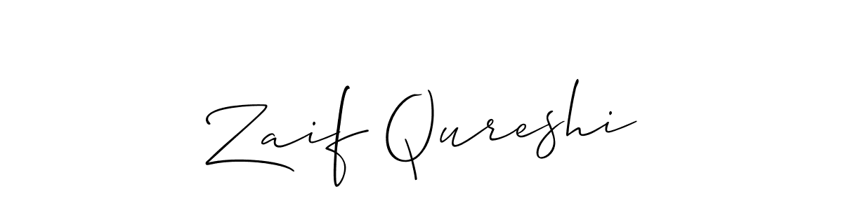 if you are searching for the best signature style for your name Zaif Qureshi. so please give up your signature search. here we have designed multiple signature styles  using Allison_Script. Zaif Qureshi signature style 2 images and pictures png