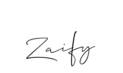 Allison_Script is a professional signature style that is perfect for those who want to add a touch of class to their signature. It is also a great choice for those who want to make their signature more unique. Get Zaify name to fancy signature for free. Zaify signature style 2 images and pictures png