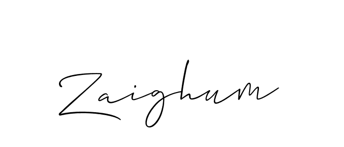 You should practise on your own different ways (Allison_Script) to write your name (Zaighum) in signature. don't let someone else do it for you. Zaighum signature style 2 images and pictures png