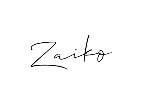 You should practise on your own different ways (Allison_Script) to write your name (Zaiko) in signature. don't let someone else do it for you. Zaiko signature style 2 images and pictures png