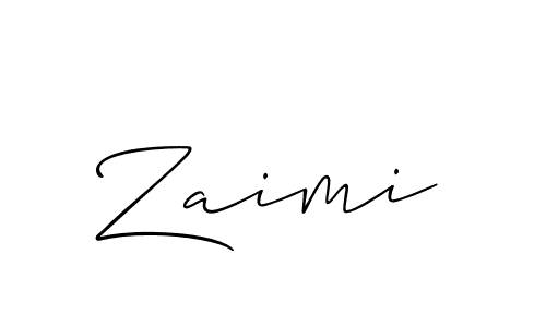 It looks lik you need a new signature style for name Zaimi. Design unique handwritten (Allison_Script) signature with our free signature maker in just a few clicks. Zaimi signature style 2 images and pictures png