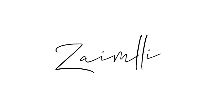 Once you've used our free online signature maker to create your best signature Allison_Script style, it's time to enjoy all of the benefits that Zaimlli name signing documents. Zaimlli signature style 2 images and pictures png