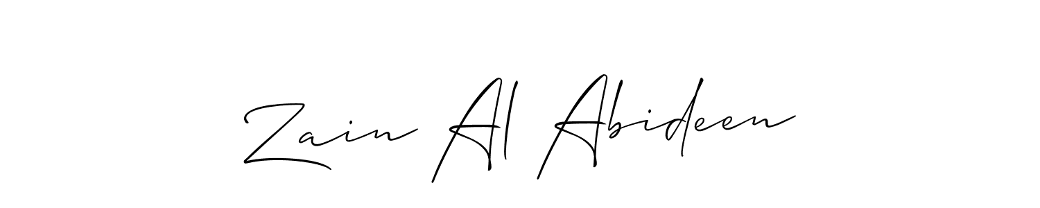 Make a beautiful signature design for name Zain Al Abideen. Use this online signature maker to create a handwritten signature for free. Zain Al Abideen signature style 2 images and pictures png