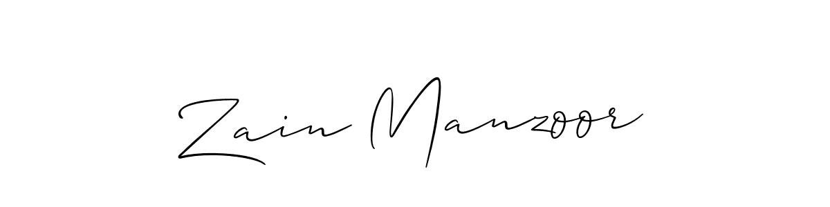 You should practise on your own different ways (Allison_Script) to write your name (Zain Manzoor) in signature. don't let someone else do it for you. Zain Manzoor signature style 2 images and pictures png