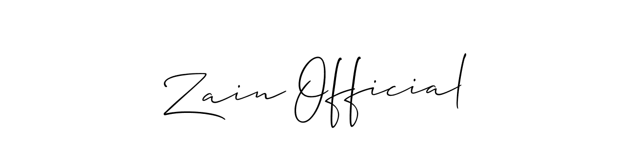 Make a short Zain Official signature style. Manage your documents anywhere anytime using Allison_Script. Create and add eSignatures, submit forms, share and send files easily. Zain Official signature style 2 images and pictures png