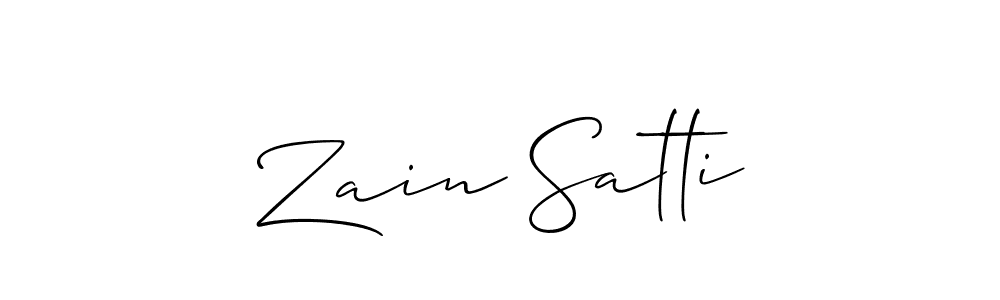 Allison_Script is a professional signature style that is perfect for those who want to add a touch of class to their signature. It is also a great choice for those who want to make their signature more unique. Get Zain Satti name to fancy signature for free. Zain Satti signature style 2 images and pictures png