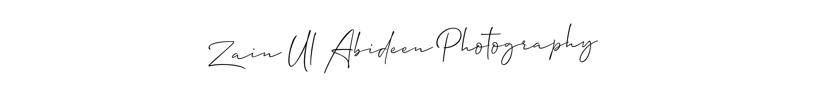 Zain Ul Abideen Photography  stylish signature style. Best Handwritten Sign (Allison_Script) for my name. Handwritten Signature Collection Ideas for my name Zain Ul Abideen Photography . Zain Ul Abideen Photography  signature style 2 images and pictures png