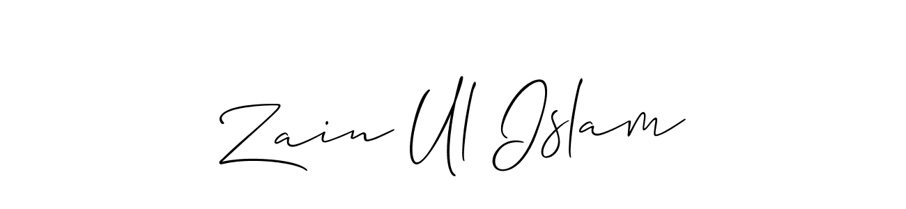Best and Professional Signature Style for Zain Ul Islam. Allison_Script Best Signature Style Collection. Zain Ul Islam signature style 2 images and pictures png