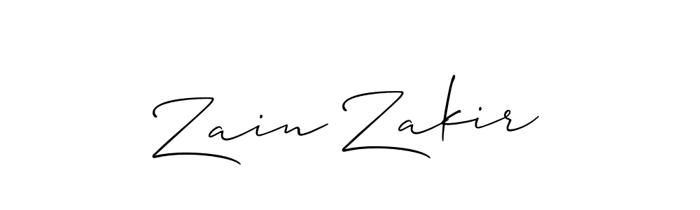 Make a beautiful signature design for name Zain Zakir. Use this online signature maker to create a handwritten signature for free. Zain Zakir signature style 2 images and pictures png