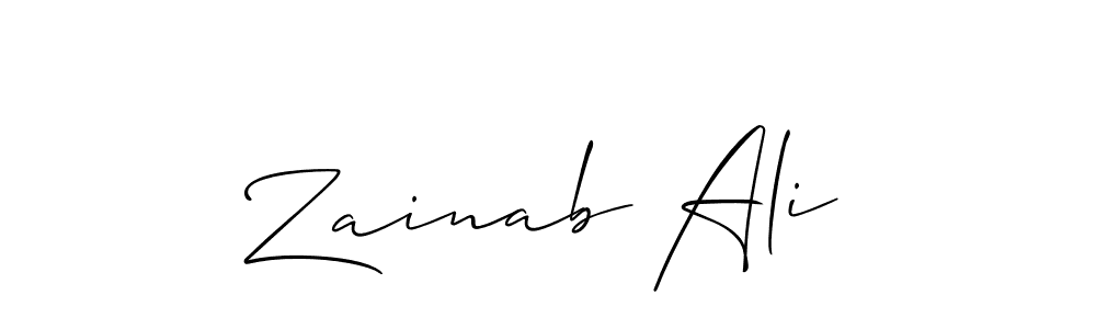 Make a beautiful signature design for name Zainab Ali. Use this online signature maker to create a handwritten signature for free. Zainab Ali signature style 2 images and pictures png