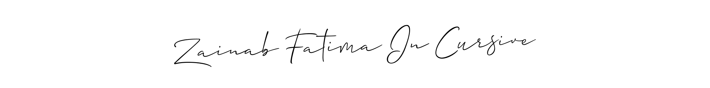 You can use this online signature creator to create a handwritten signature for the name Zainab Fatima In Cursive. This is the best online autograph maker. Zainab Fatima In Cursive signature style 2 images and pictures png