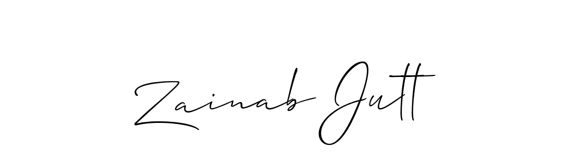 This is the best signature style for the Zainab Jutt name. Also you like these signature font (Allison_Script). Mix name signature. Zainab Jutt signature style 2 images and pictures png