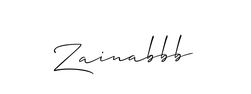 You can use this online signature creator to create a handwritten signature for the name Zainabbb. This is the best online autograph maker. Zainabbb signature style 2 images and pictures png