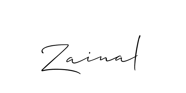 How to make Zainal name signature. Use Allison_Script style for creating short signs online. This is the latest handwritten sign. Zainal signature style 2 images and pictures png