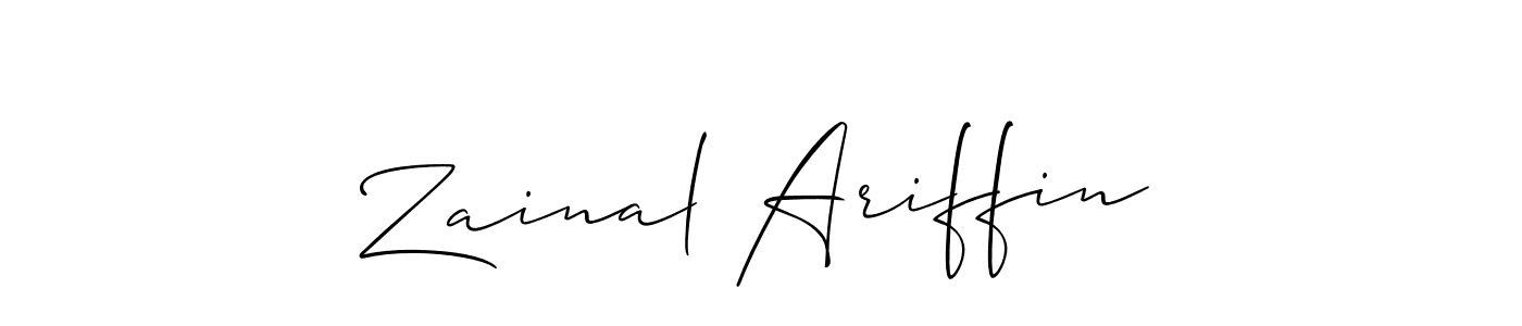 Also You can easily find your signature by using the search form. We will create Zainal Ariffin name handwritten signature images for you free of cost using Allison_Script sign style. Zainal Ariffin signature style 2 images and pictures png