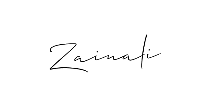 Allison_Script is a professional signature style that is perfect for those who want to add a touch of class to their signature. It is also a great choice for those who want to make their signature more unique. Get Zainali name to fancy signature for free. Zainali signature style 2 images and pictures png