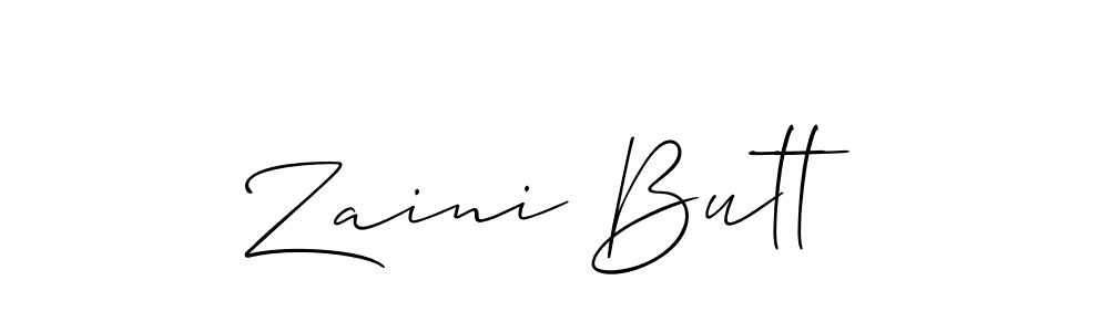 Make a beautiful signature design for name Zaini Butt. Use this online signature maker to create a handwritten signature for free. Zaini Butt signature style 2 images and pictures png