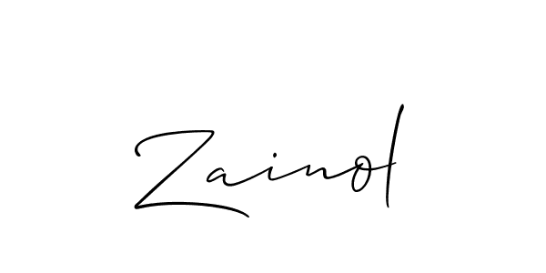 Once you've used our free online signature maker to create your best signature Allison_Script style, it's time to enjoy all of the benefits that Zainol name signing documents. Zainol signature style 2 images and pictures png