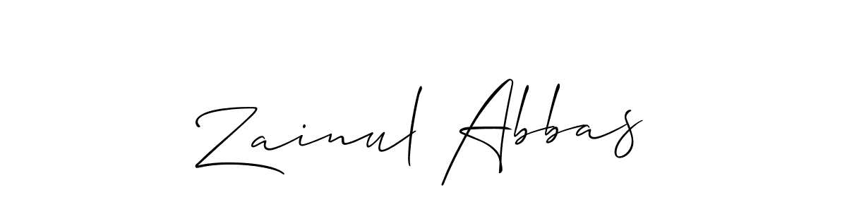 Best and Professional Signature Style for Zainul Abbas. Allison_Script Best Signature Style Collection. Zainul Abbas signature style 2 images and pictures png