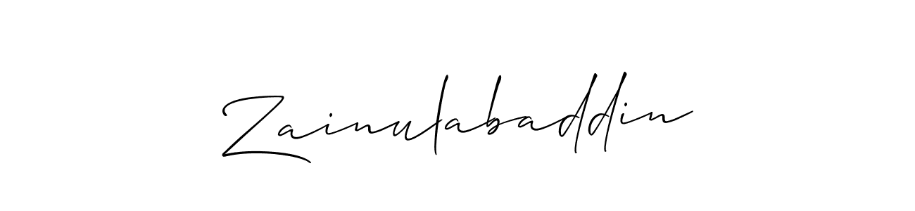 Make a short Zainulabaddin signature style. Manage your documents anywhere anytime using Allison_Script. Create and add eSignatures, submit forms, share and send files easily. Zainulabaddin signature style 2 images and pictures png