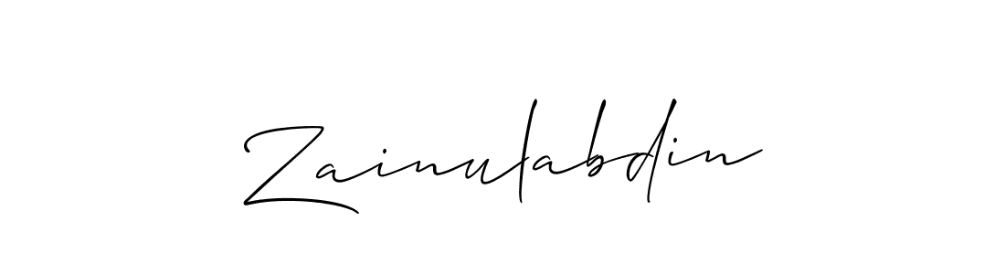 How to Draw Zainulabdin signature style? Allison_Script is a latest design signature styles for name Zainulabdin. Zainulabdin signature style 2 images and pictures png