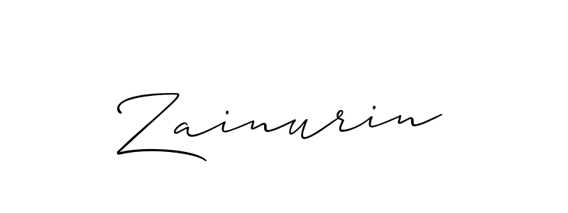 Best and Professional Signature Style for Zainurin. Allison_Script Best Signature Style Collection. Zainurin signature style 2 images and pictures png