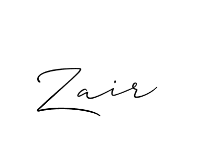 if you are searching for the best signature style for your name Zair. so please give up your signature search. here we have designed multiple signature styles  using Allison_Script. Zair signature style 2 images and pictures png