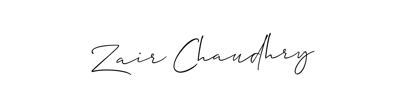 Also You can easily find your signature by using the search form. We will create Zair Chaudhry name handwritten signature images for you free of cost using Allison_Script sign style. Zair Chaudhry signature style 2 images and pictures png