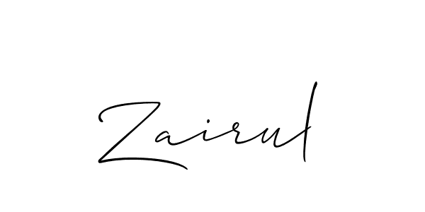 Make a beautiful signature design for name Zairul. Use this online signature maker to create a handwritten signature for free. Zairul signature style 2 images and pictures png