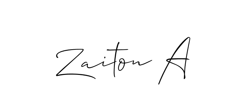 Best and Professional Signature Style for Zaiton A. Allison_Script Best Signature Style Collection. Zaiton A signature style 2 images and pictures png