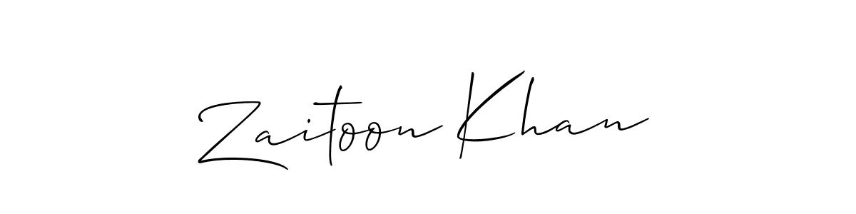Make a beautiful signature design for name Zaitoon Khan. Use this online signature maker to create a handwritten signature for free. Zaitoon Khan signature style 2 images and pictures png