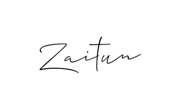 How to make Zaitun name signature. Use Allison_Script style for creating short signs online. This is the latest handwritten sign. Zaitun signature style 2 images and pictures png