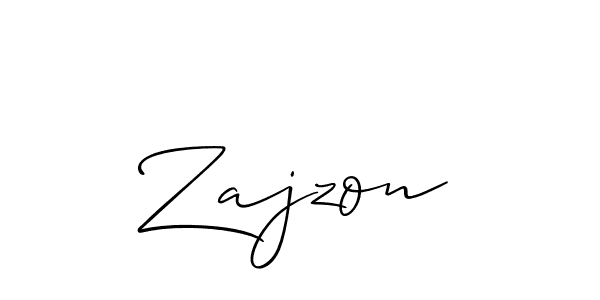 Also we have Zajzon name is the best signature style. Create professional handwritten signature collection using Allison_Script autograph style. Zajzon signature style 2 images and pictures png