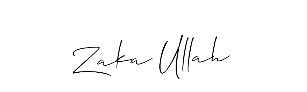 How to Draw Zaka Ullah signature style? Allison_Script is a latest design signature styles for name Zaka Ullah. Zaka Ullah signature style 2 images and pictures png