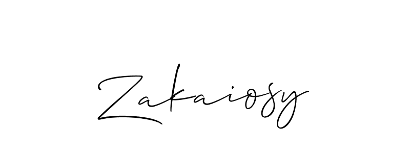 Check out images of Autograph of Zakaiosy name. Actor Zakaiosy Signature Style. Allison_Script is a professional sign style online. Zakaiosy signature style 2 images and pictures png
