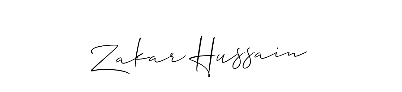 How to make Zakar Hussain signature? Allison_Script is a professional autograph style. Create handwritten signature for Zakar Hussain name. Zakar Hussain signature style 2 images and pictures png