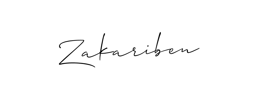 Once you've used our free online signature maker to create your best signature Allison_Script style, it's time to enjoy all of the benefits that Zakariben name signing documents. Zakariben signature style 2 images and pictures png