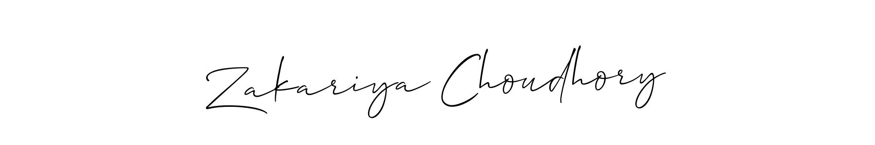 Make a beautiful signature design for name Zakariya Choudhory. Use this online signature maker to create a handwritten signature for free. Zakariya Choudhory signature style 2 images and pictures png